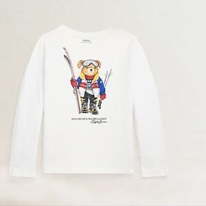 Polo Ralph Lauren Ski Bear Cotton Long-Sleeve Tee Size 6 AUTHENTICATED